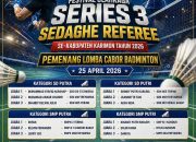 HEBAT SISWI SMA MAHA BODHI JUARA 1 DAN 2 SEDAGHE REFEREE CABOR BADMINTON